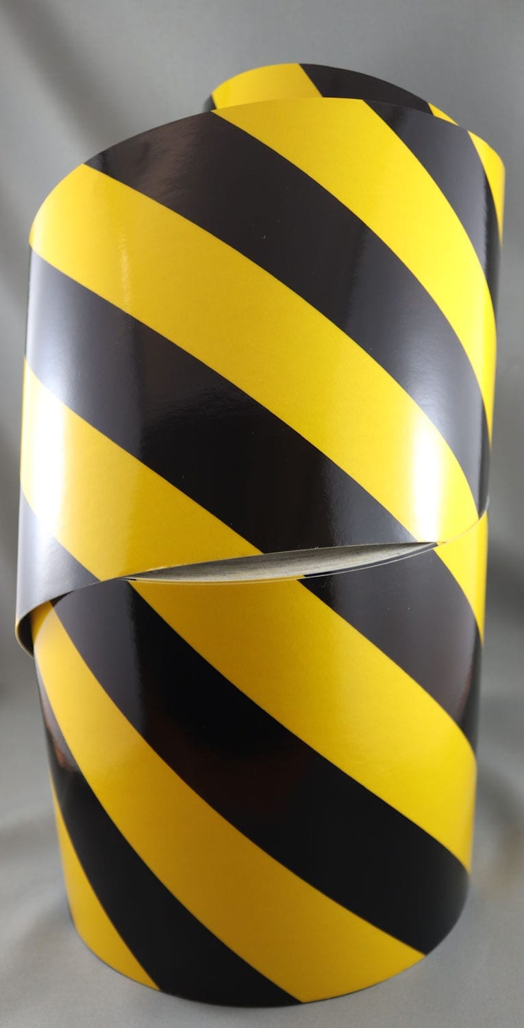 3M Yellow/Black Class 2 (3200 Series) Reflective Tape - LEFT - Image 8