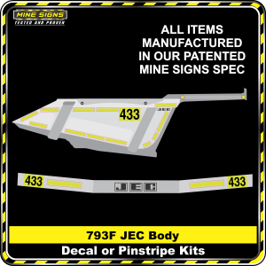 Mine Signs Spec Kit - Cat 793F JEC Body