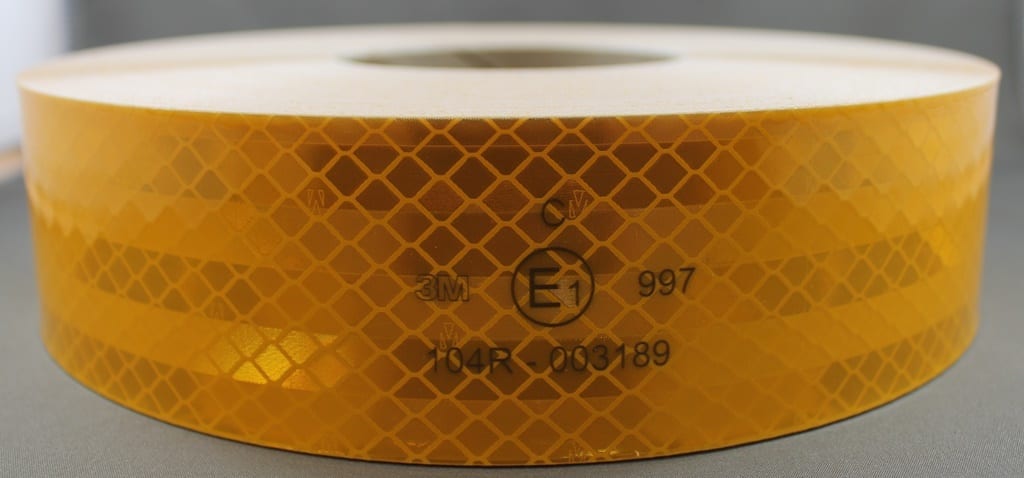 3M Yellow (997-71) Diamond Grade Class 1 Flexible Reflective Tape - Image 7