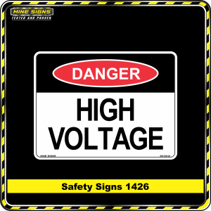 Danger High Voltage (Safety Sign 1426)