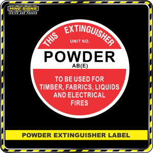 Powder Fire Extinguisher (2559) (Powder AB(E))