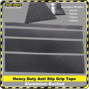 Heavy Duty (Industrial Grade) Anti Slip Grip Tape Aluminium Backing