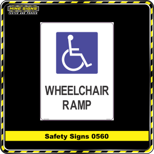 Wheelchair Ramp (Safety Sign 0560)