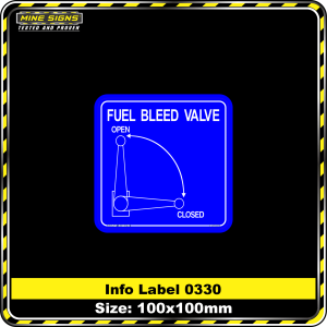 Fuel Bleed Valve (Info Label 0330)