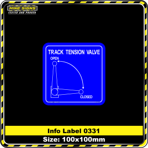 Track Tension Valve (Info Label 0331)