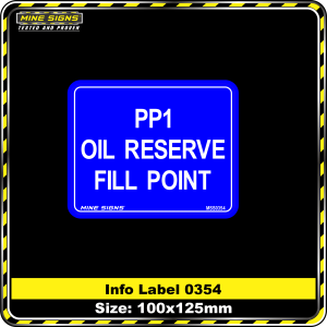 PP1 Oil Reserve Fill Point (Info Label 0354)