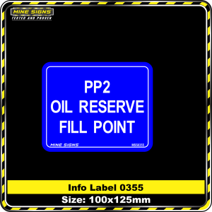 PP2 Oil Reserve Fill Point (Info Label 0355)