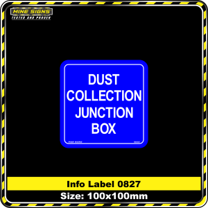 Dust Collection Junction Box (Info Label 0827)
