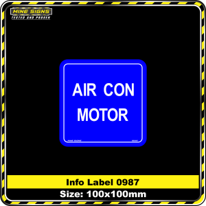 Air Con Motor (Info Label 0987)