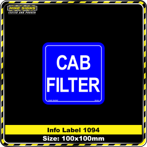 Cab Filter (Info Label 1094)