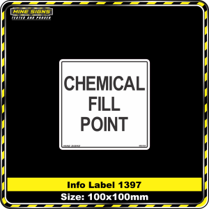 Chemical Fill Point (Info Label 1397)
