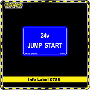 24v Jump Start (Info Label 0788)