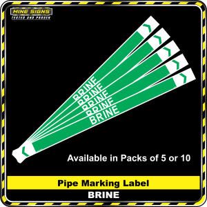 Pipe Marking Label - Brine