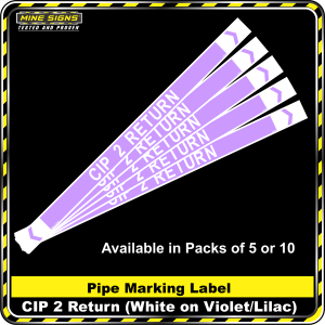 Pipe Marking Label - CIP 2 Return