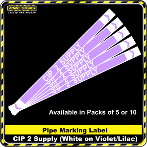 Pipe Marking Label - CIP 2 Supply