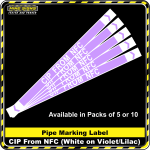 Pipe Marking Label - CIP from NFC