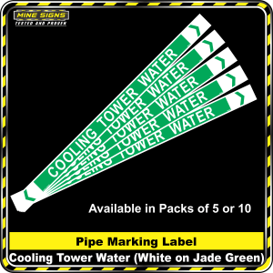 Pipe Marking Label - Cooling Tower Water