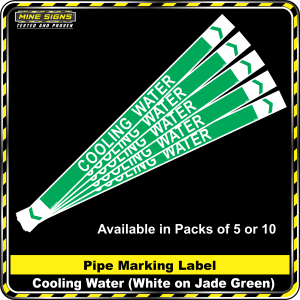 Pipe Marking Label - Cooling Water