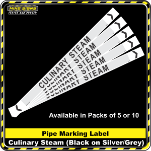 Pipe Marking Label - Culinary Steam