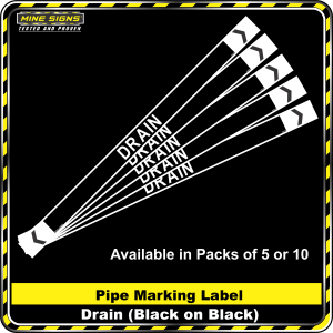 Pipe Marking Label - Drain