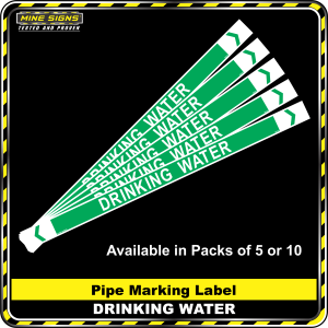 Pipe Marking Label - Drinking Water