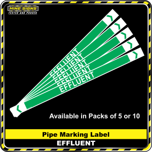 Pipe Marking Label - Effluent
