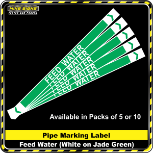 Pipe Marking Label - Feed Water