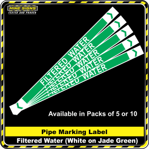 Pipe Marking Label - Filtered Water