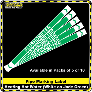 Pipe Marking Label - Flushometer