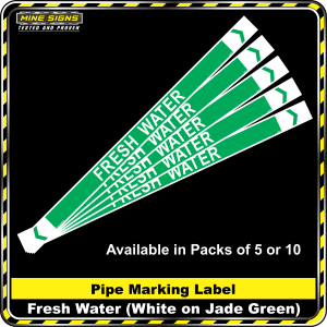 Pipe Marking Label - Fresh Water