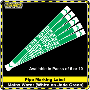 Pipe Marking Label - Mains Water