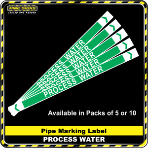 Pipe Marking Label - Process Water