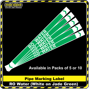 Pipe Marking Label - Ro Water