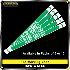 Pipe Marking Label - Raw Water