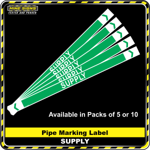 Pipe Marking Label - Supply