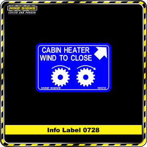 Cabin Heater Wind to Close (Info Label 0728)