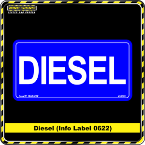 Diesel (Info Label 0622) 100 x 200 mm