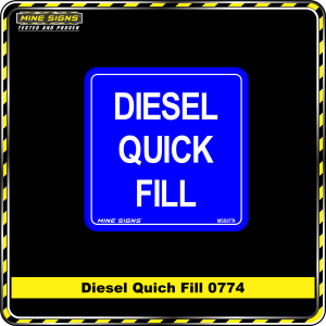 Diesel Quick Fill (Info Label 0774) 120 x 120 mm