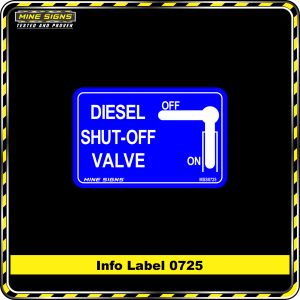Diesel Shut-Off Valve (Info Label 0725)