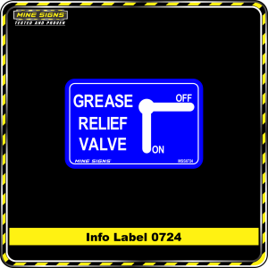 Grease Relief Valve (Info Label 0724)