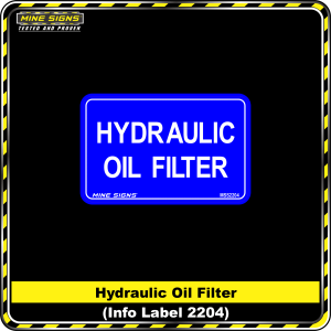 Hydraulic Oil Filter (Info Label 2204)