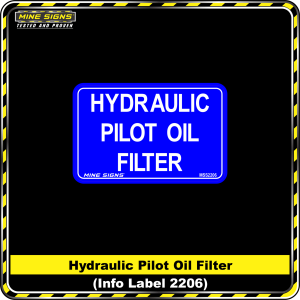 Hydraulic Pilot oil Filter (Info Label 2206)
