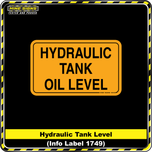 Hydraulic Tank Oil Level (Info Label 1749)