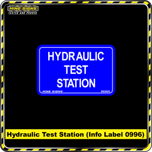 Hydraulic Test Station (Info Label 0996)