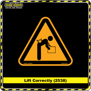 Lift Correctly (Pictogram 2538)