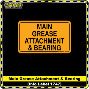 Main Grease Attachment & Bearing (Info Label 1747)