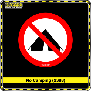 No Camping (Pictogram 2388)