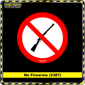 No Firearms (Pictogram 2387)