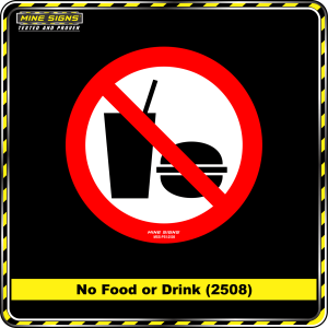 No Food or Drink (Pictogram 2508)