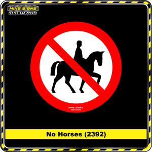 No Horses (Pictogram 2392)